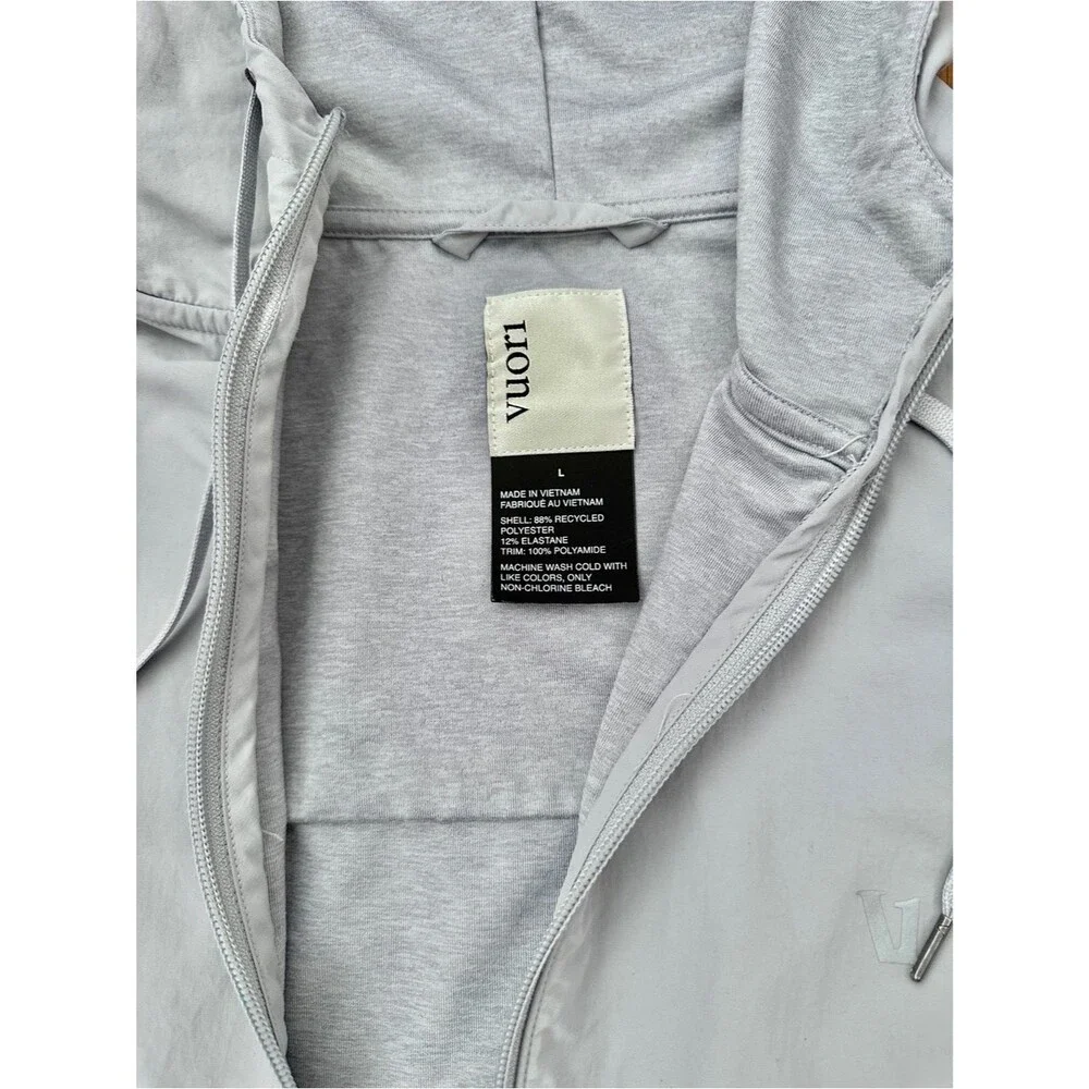 Vuori Sunday Element Jacket Light Gray  Size L